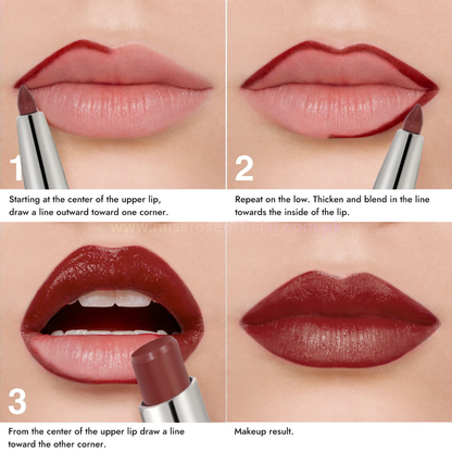 Dual Ended Lip Liner & Lipstick (Red)