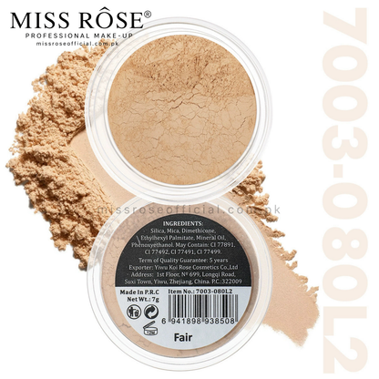 Miss Rose Silky and Soft Matte Loose Powder
