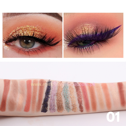 Eyeshadow & Glitter Palette 18 Colors