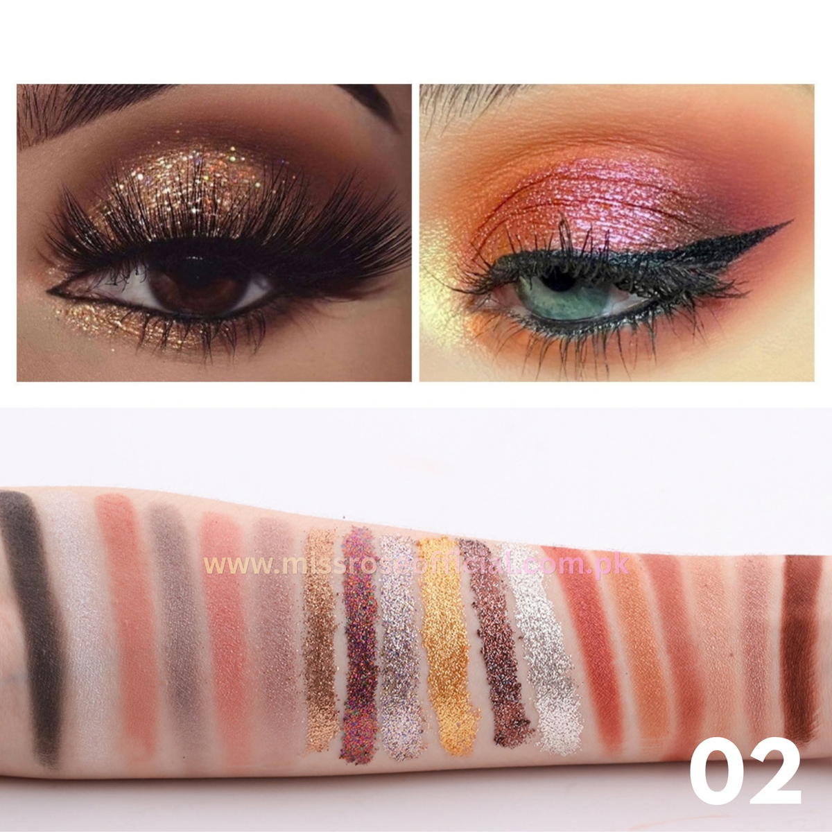 Eyeshadow & Glitter Palette 18 Colors