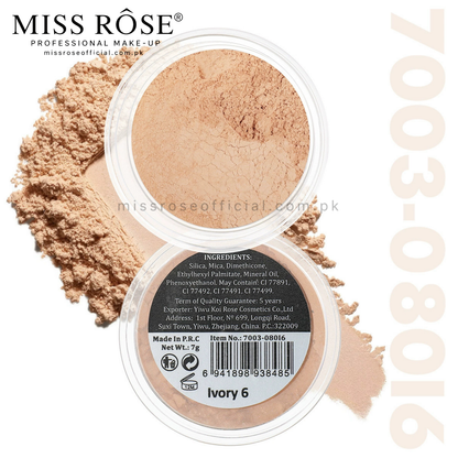 Miss Rose Silky and Soft Matte Loose Powder