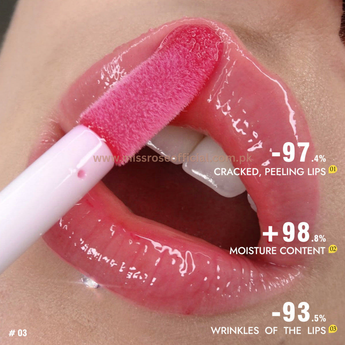 Silver Cupid's Arrow Full Moisturising Lip Gloss
