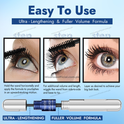 MISS RÔSE® Mega Lashes Mascara 2 Looks – Black