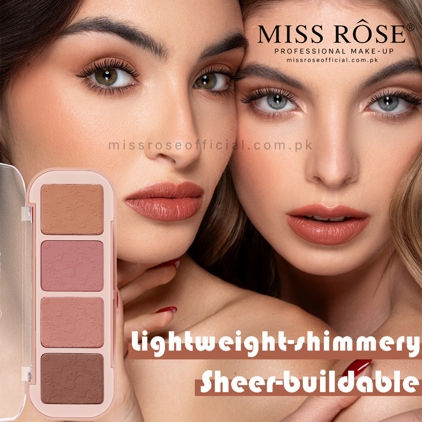 Miss Rose 4 Color Blushers