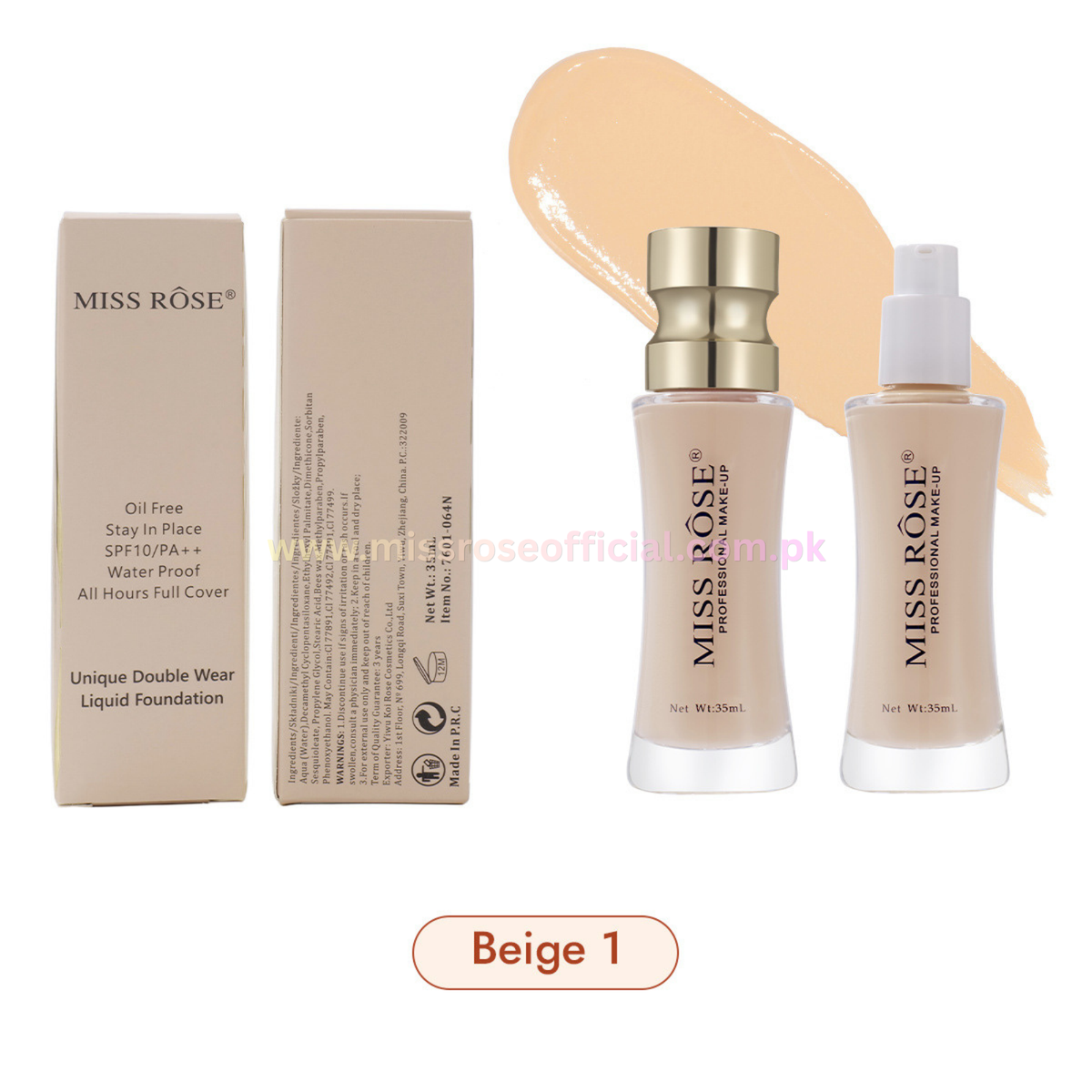 Unique Double Wear Liquid Foundation