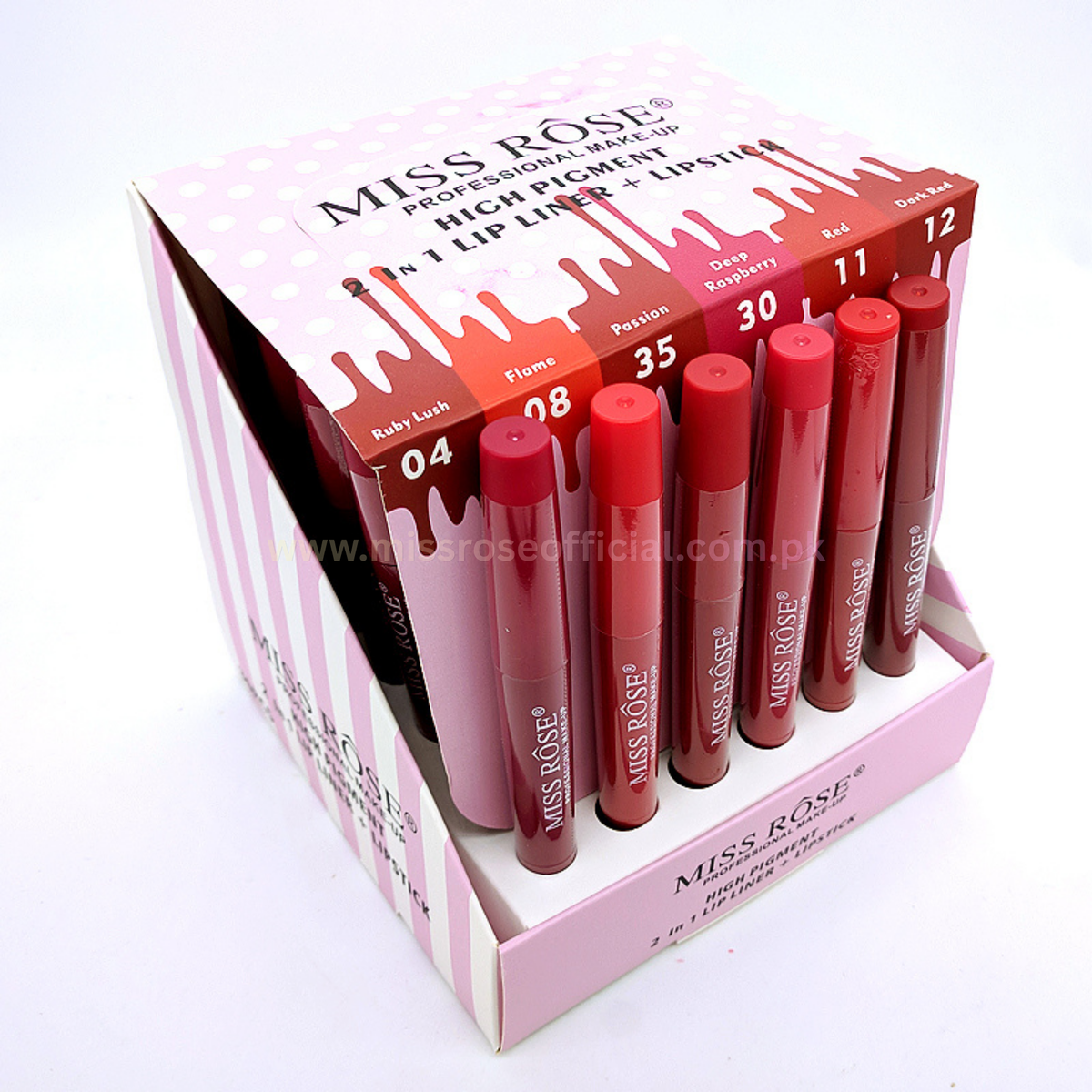 Dual Ended Lip Liner & Lipstick (Red)