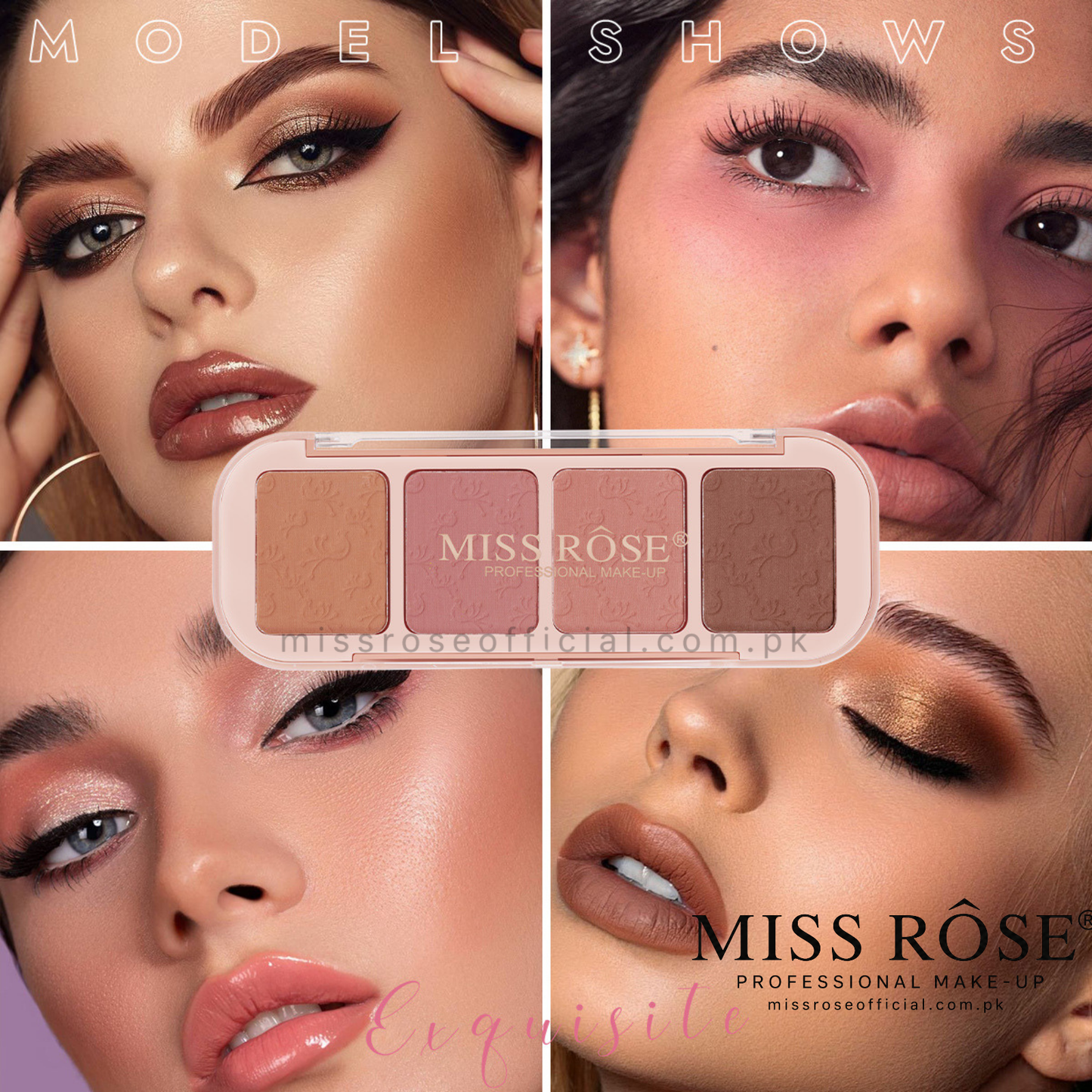 Miss Rose 4 Color Blushers
