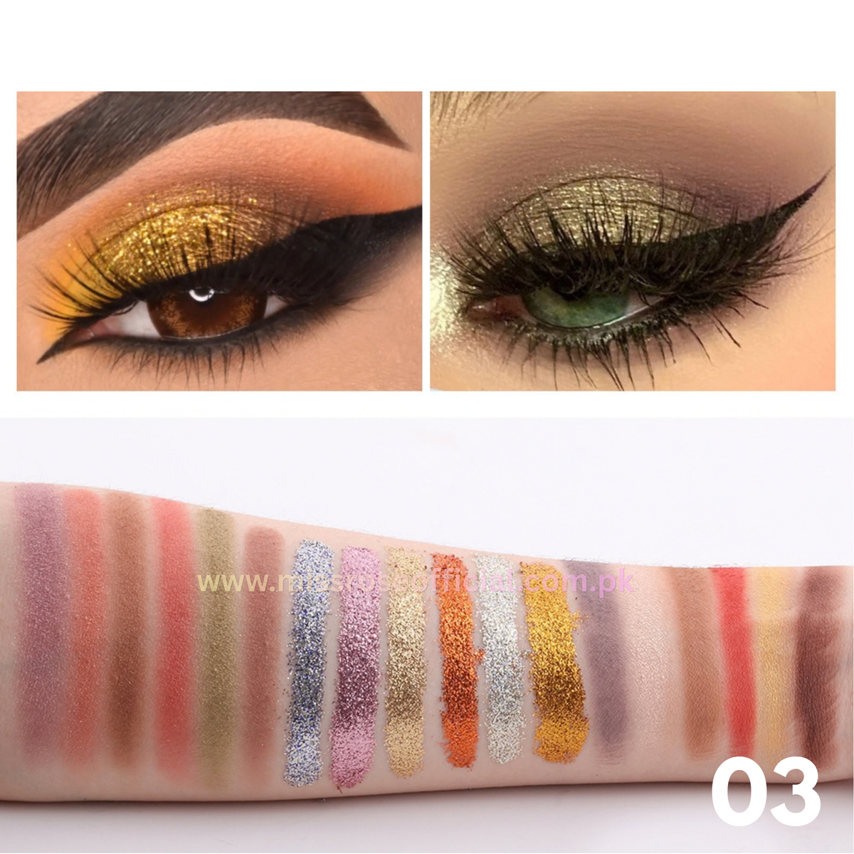 Eyeshadow & Glitter Palette 18 Colors