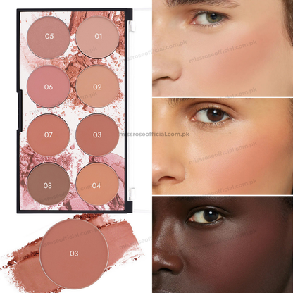 Miss Rose 8 Color Blush Palette