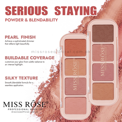 Miss Rose 4 Color Blushers