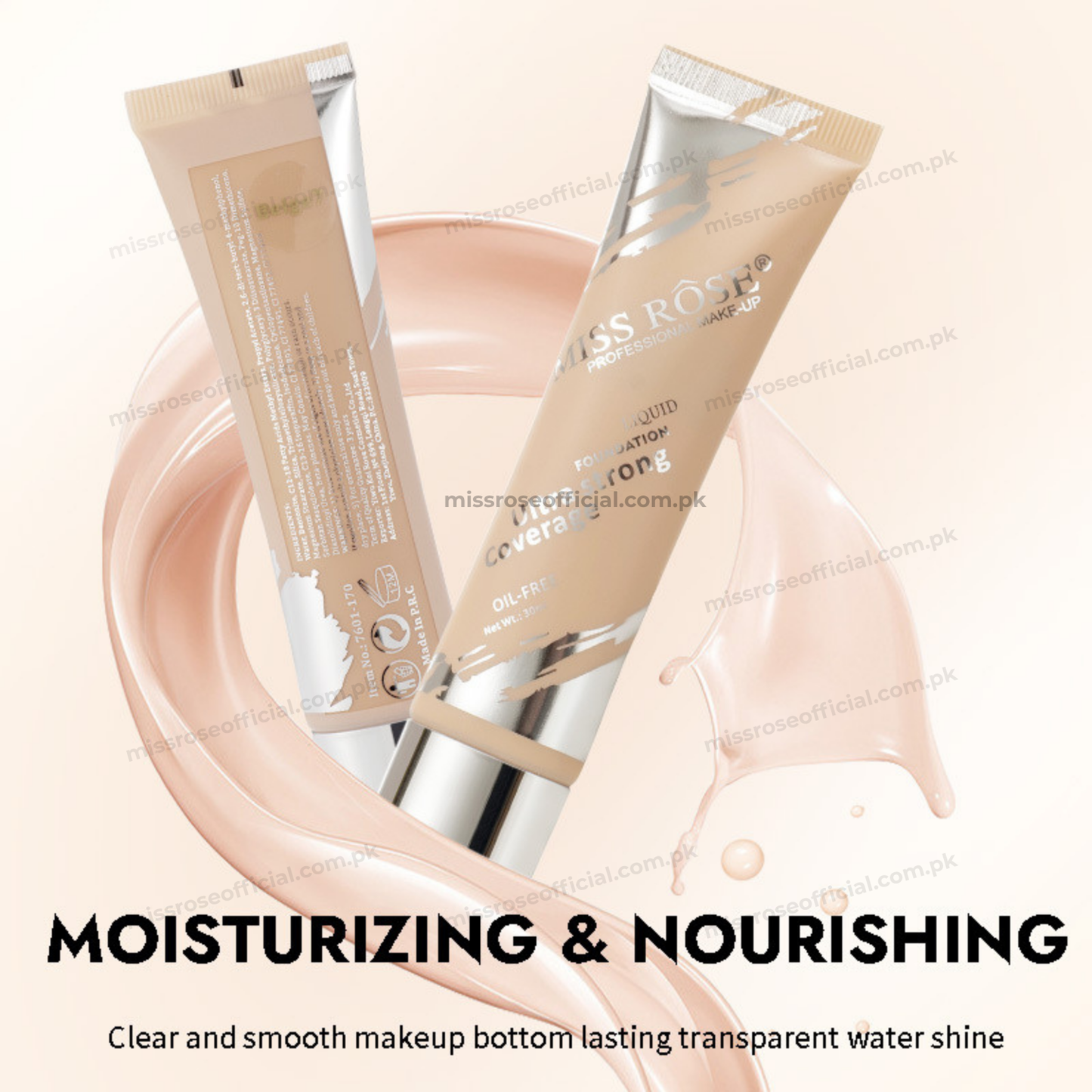 MISS RÔSE® Ultra Strong Coverage Liquid Foundation