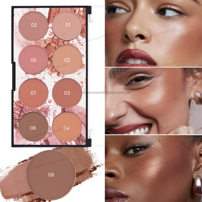 Miss Rose 8 Color Blush Palette