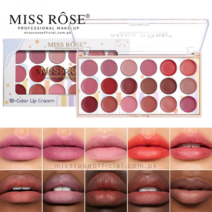 Miss Rose 18 Color Lipstick Kit (NEW)