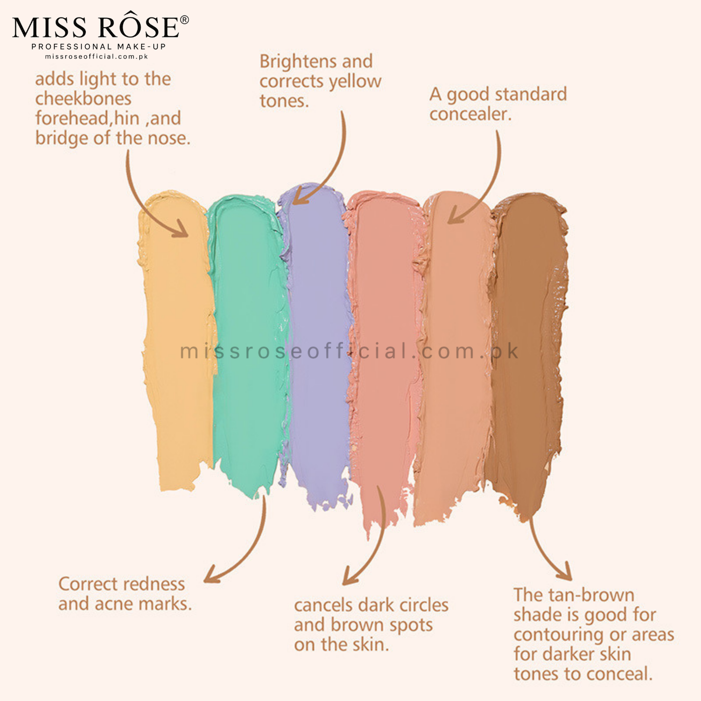 MISS RÔSE® 18 COLOR CONCEALER KIT