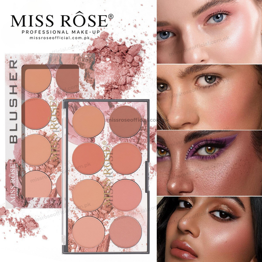 Miss Rose 8 Color Blush Palette