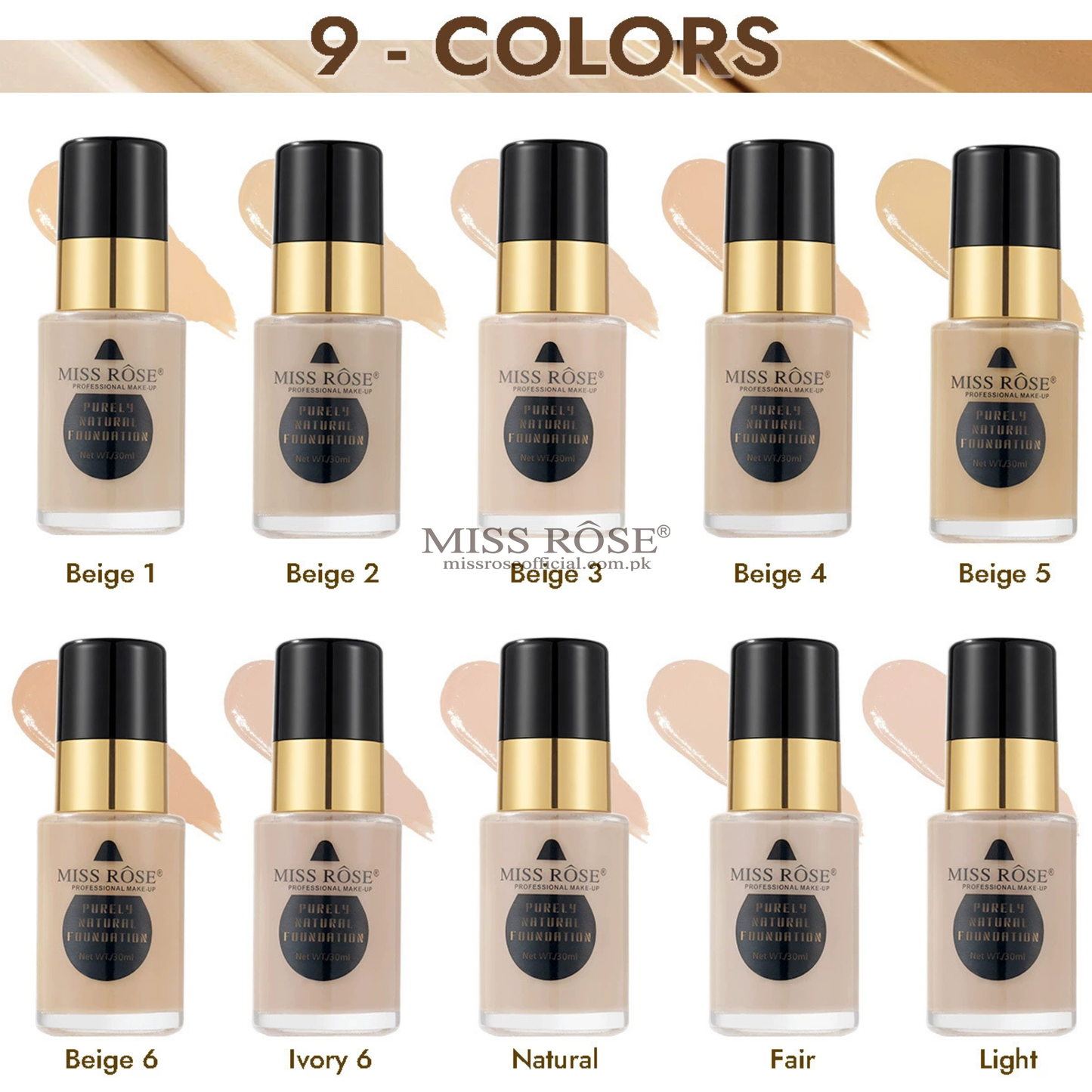 MISS RÔSE® Purely Natural Foundation