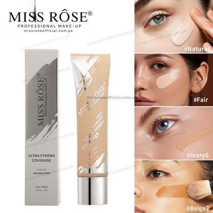 MISS RÔSE® Ultra Strong Coverage Liquid Foundation