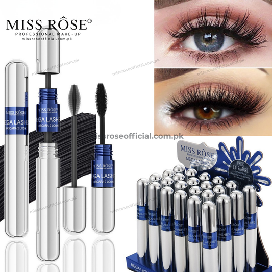 MISS RÔSE® Mega Lashes Mascara 2 Looks – Black