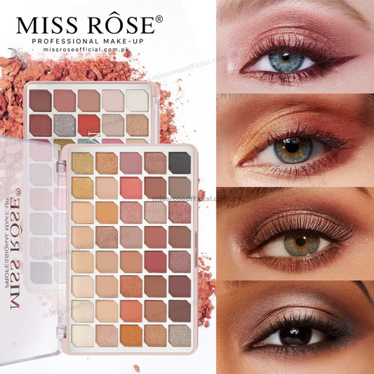 Miss Rose 40-Color Blend Artistry Eyeshadows Palette