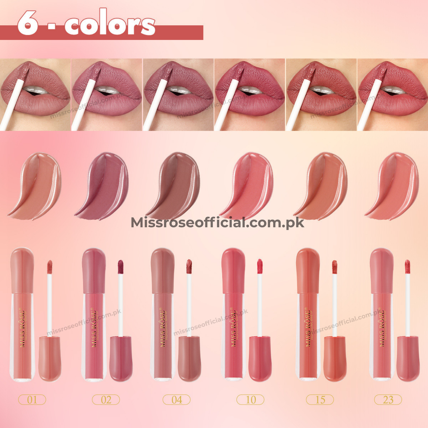 MISS RÔSE® Velvet Blur Lip Glos