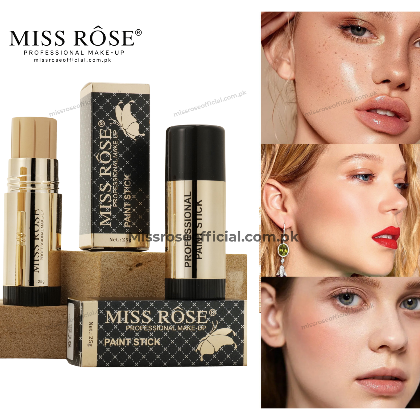 MISS RÔSE® Professional Paint Stick Foundation