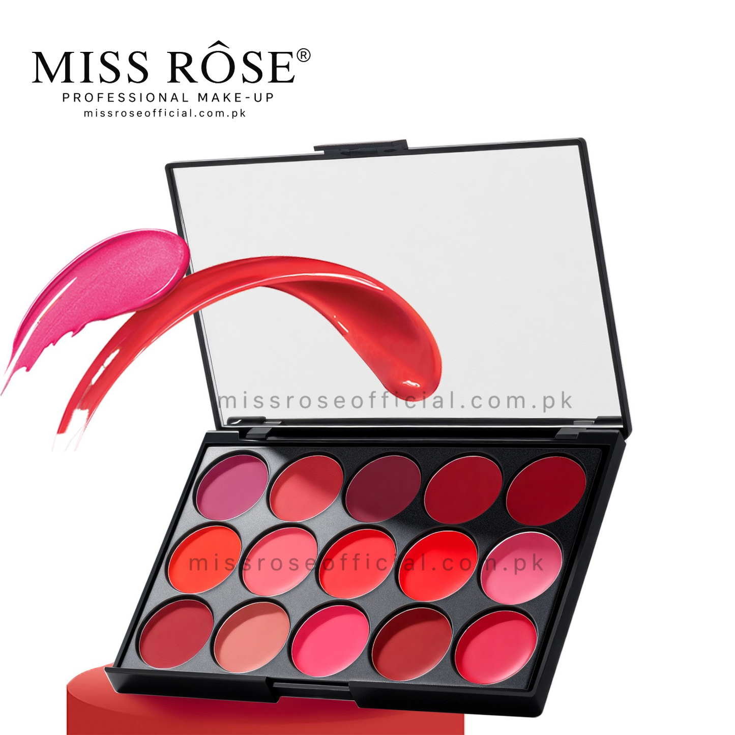 Miss Rose 15 Color Matte Lip Cream Pallete