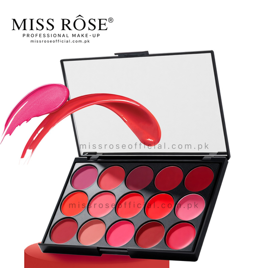 Miss Rose 15 Color Matte Lip Cream Pallete