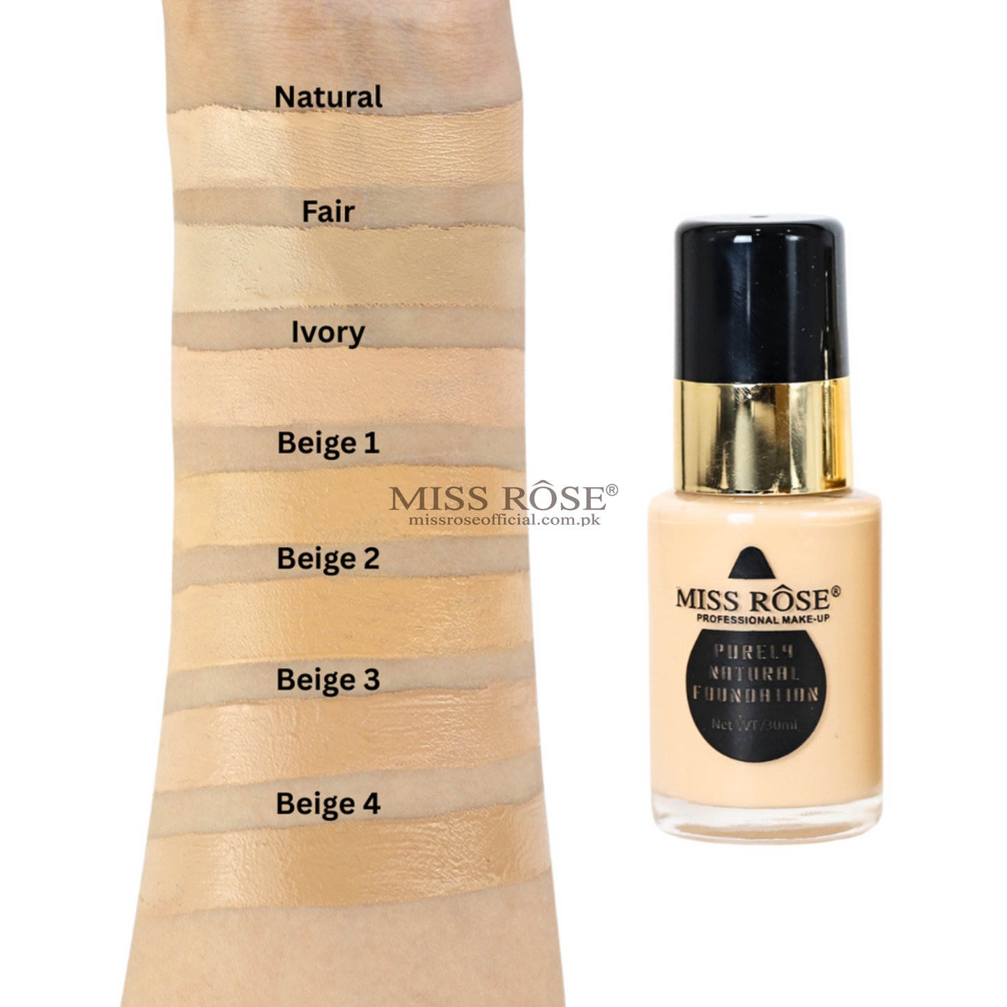 MISS RÔSE® Purely Natural Foundation