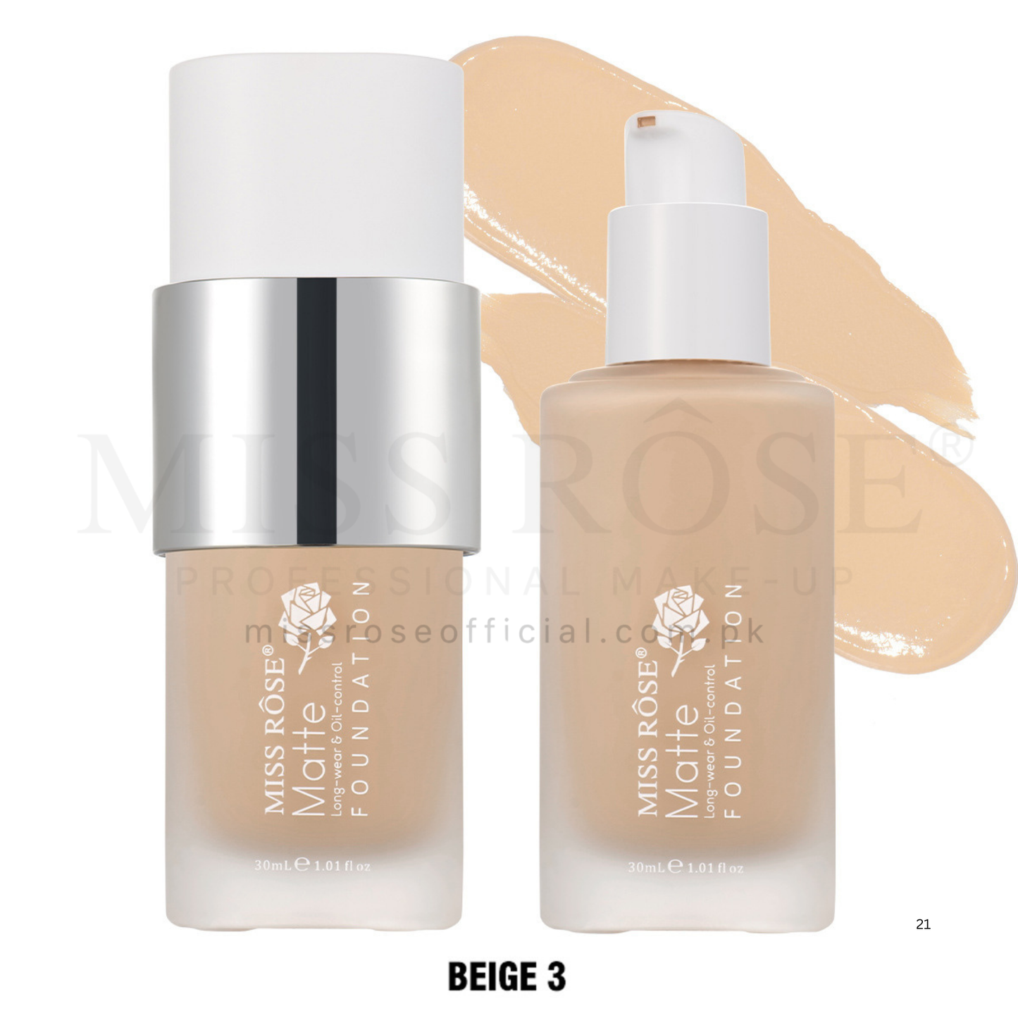 Matte Foundation Long Wear & Oil Control