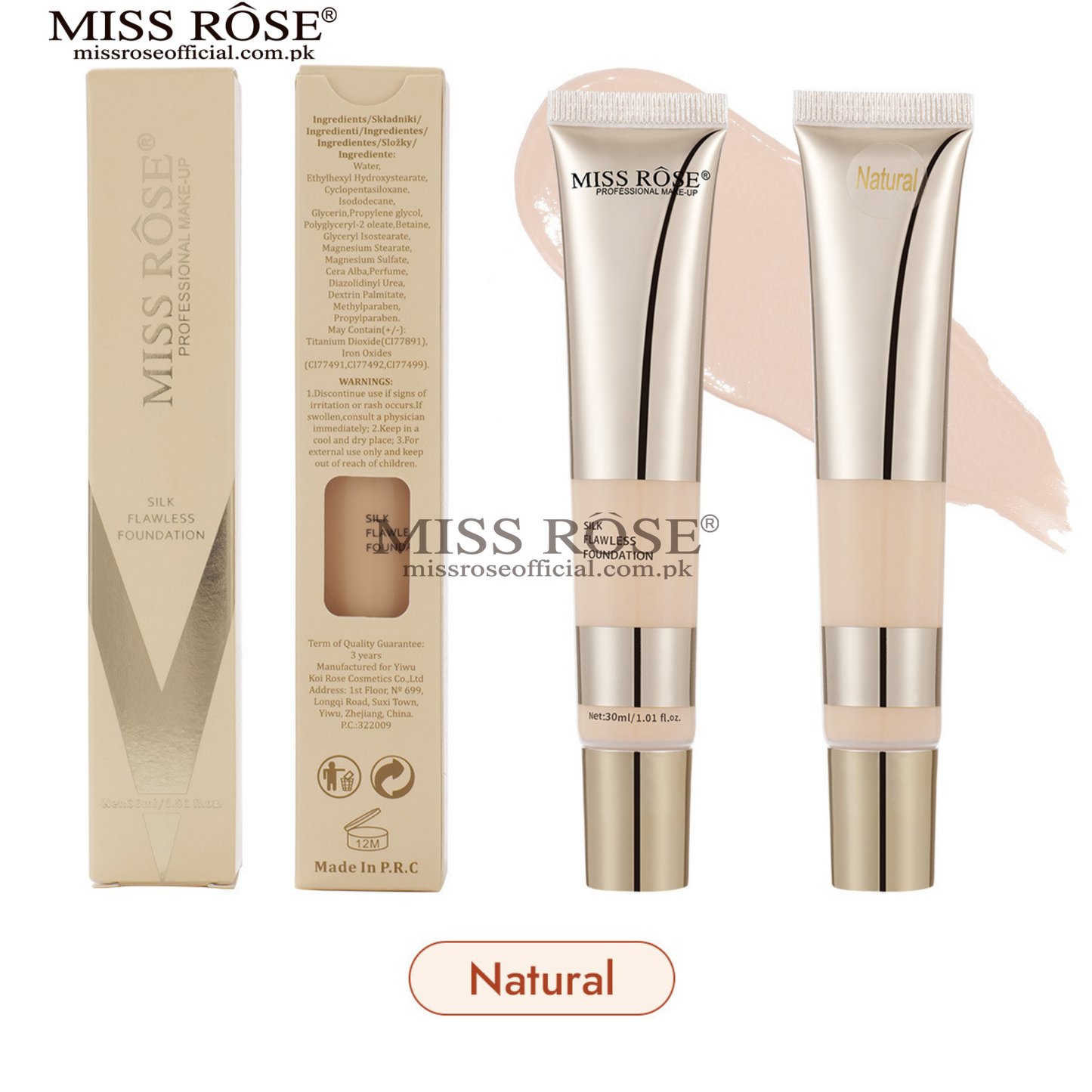 Miss Rose Silk Flawless Foundation