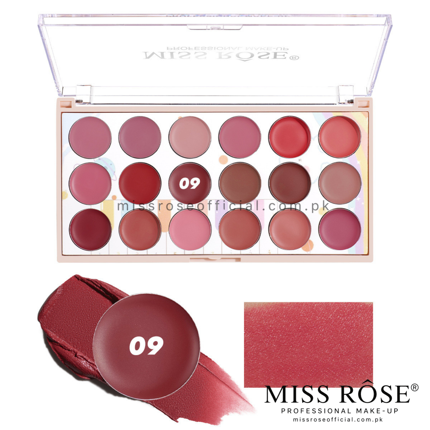Miss Rose 18 Color Lipstick Kit (NEW)