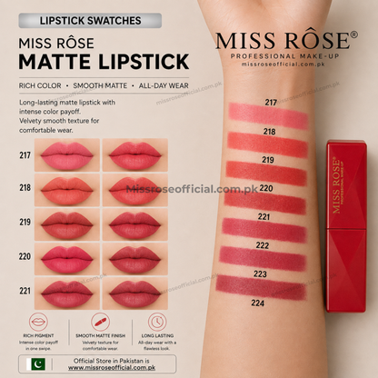 Miss Rose Matte Double Arcuate Lipstick