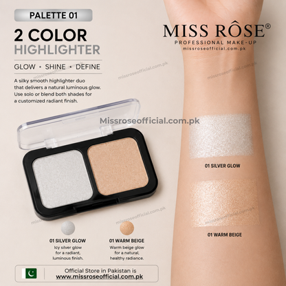 MISS RÔSE® 2 Color Highlighter