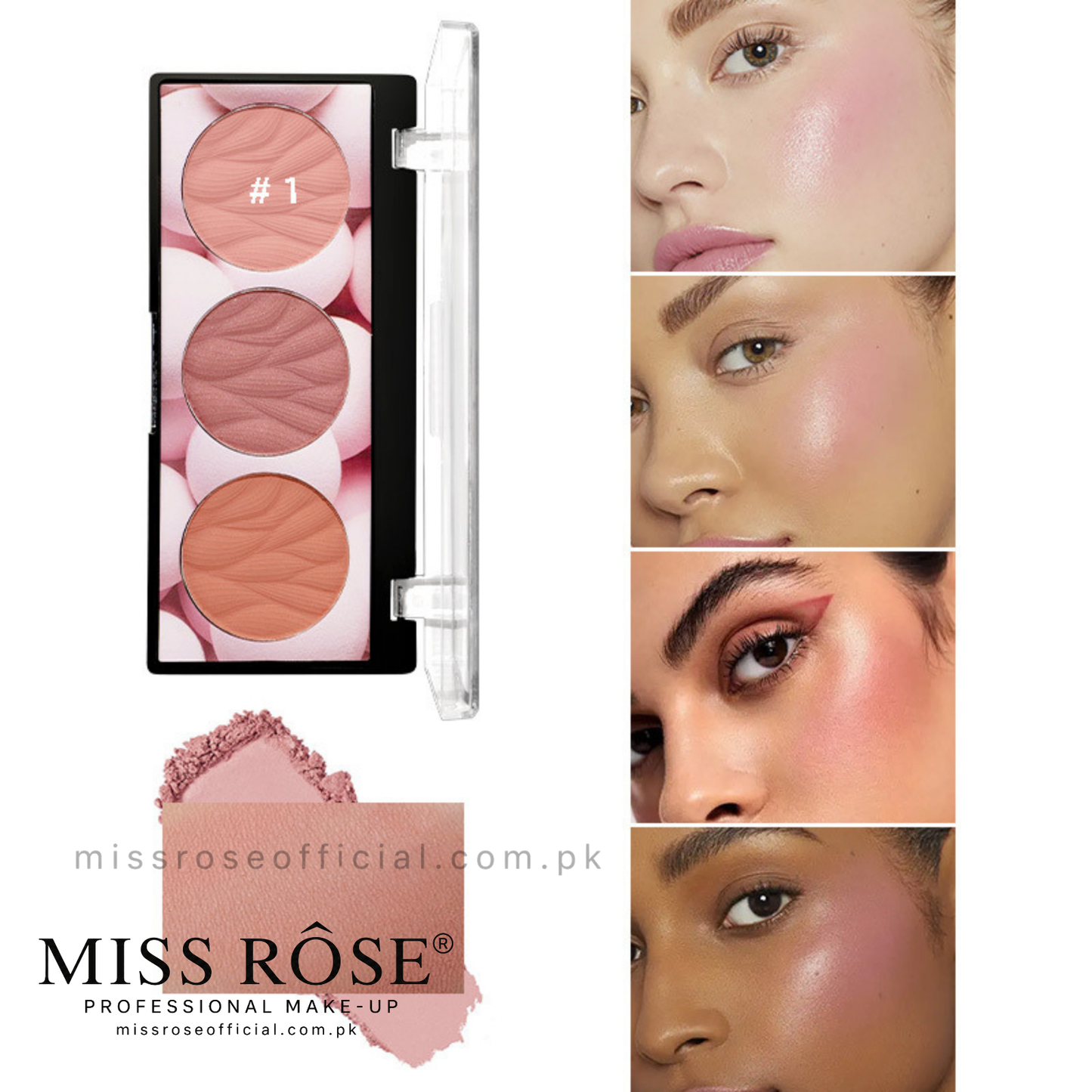Miss Rose® 3 Color Blush