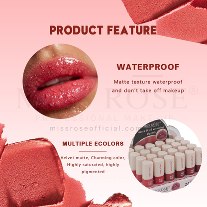 Azure Sky & Vermilion Lipstick
