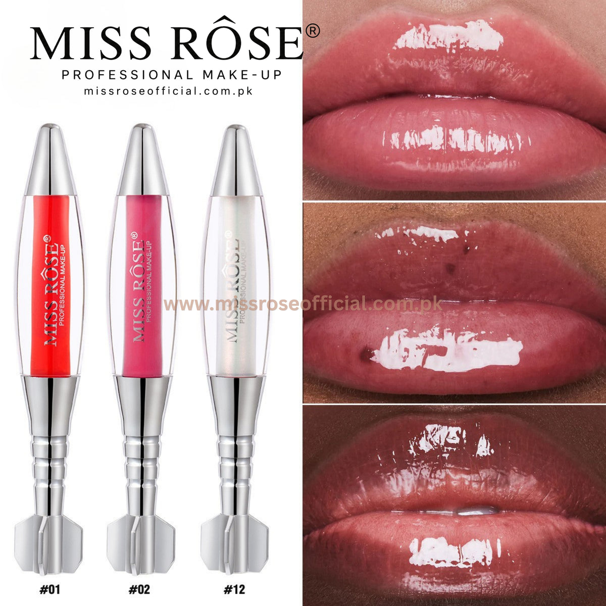 Silver Cupid's Arrow Full Moisturising Lip Gloss