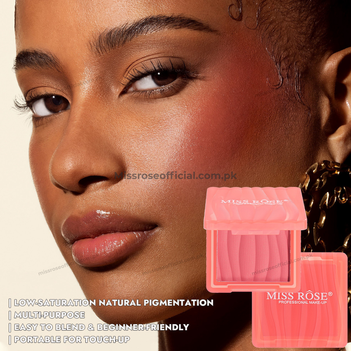 MISS RÔSE® Blusher – Buildable Powder Blush