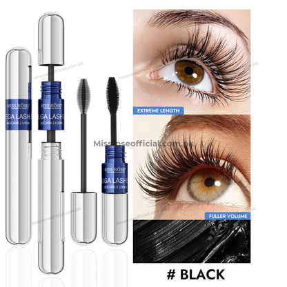 MISS RÔSE® Mega Lashes Mascara 2 Looks – Black