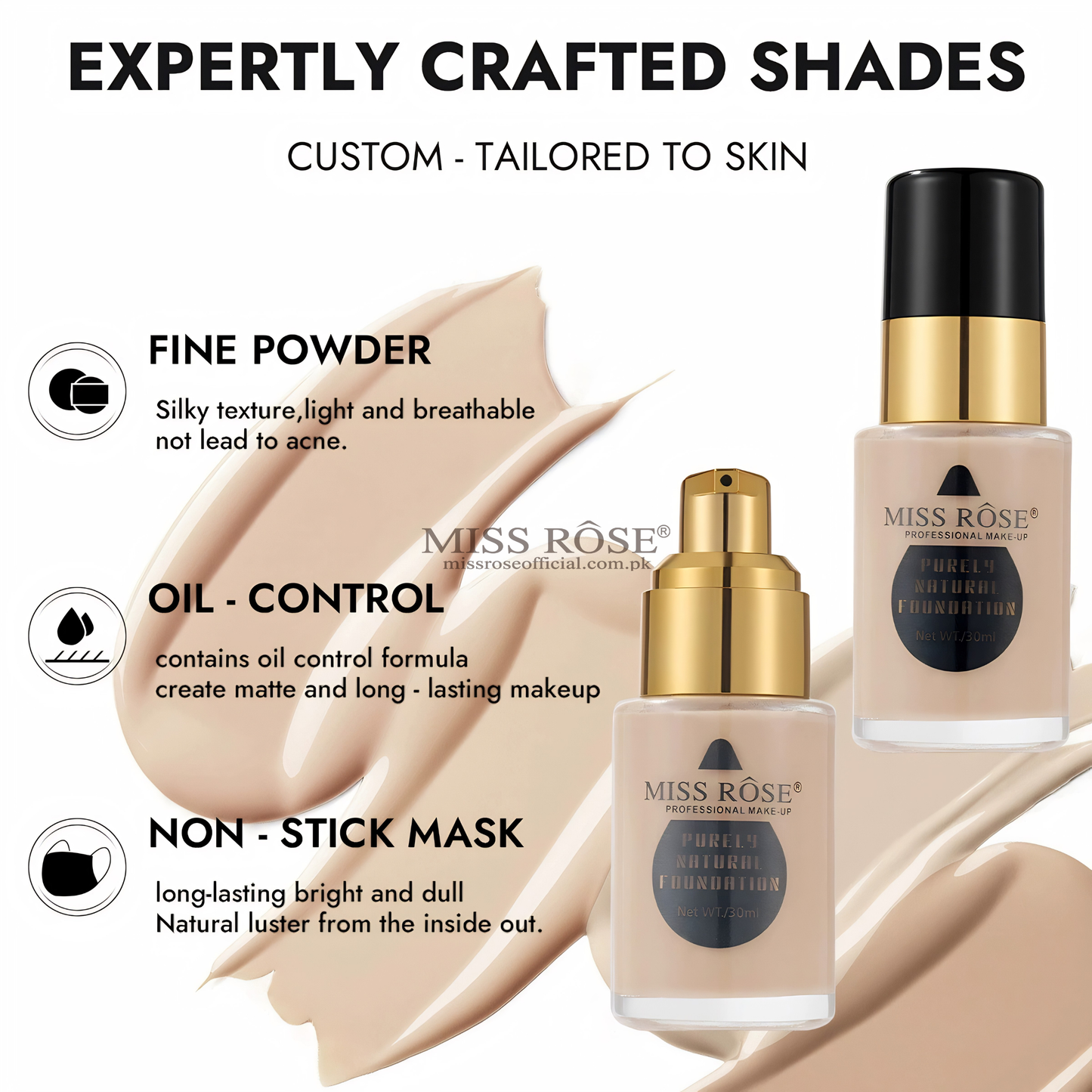 MISS RÔSE® Purely Natural Foundation