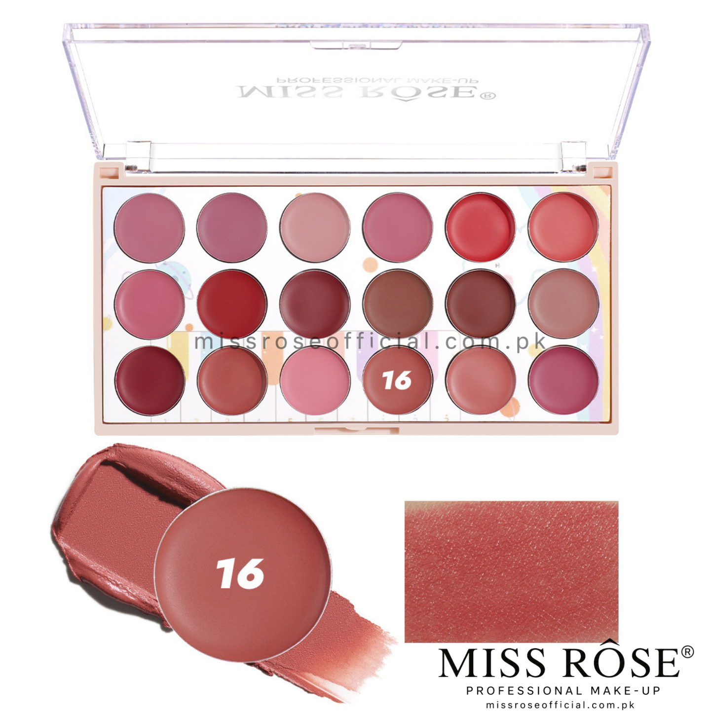 Miss Rose 18 Color Lipstick Kit (NEW)