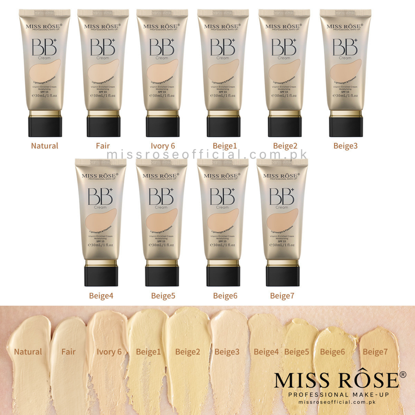 MISS RÔSE® BB+ Cream
