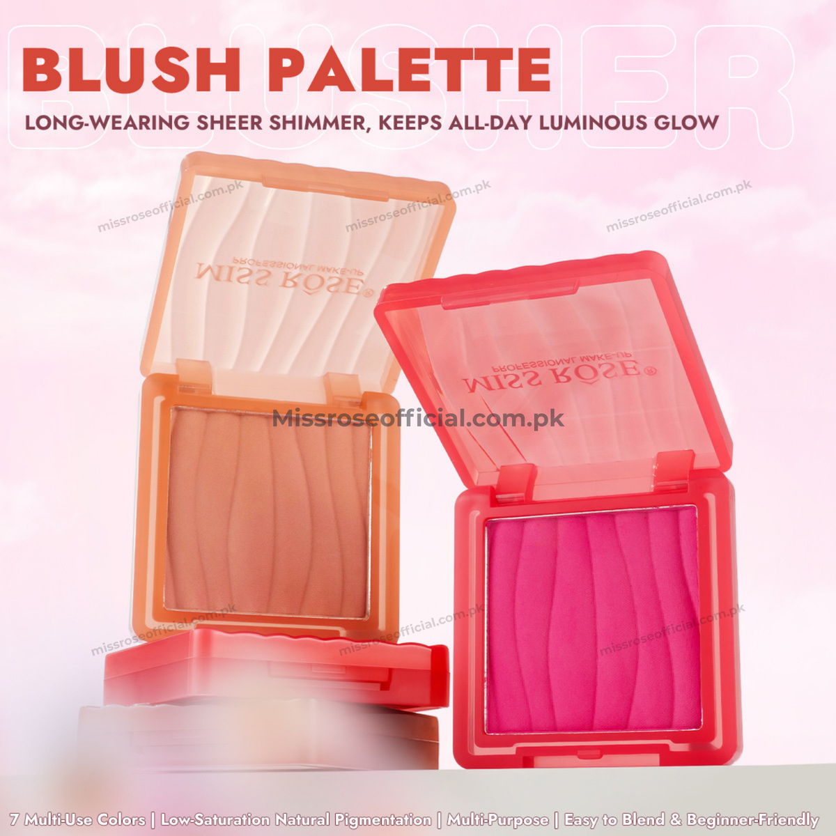 MISS RÔSE® Blusher – Buildable Powder Blush