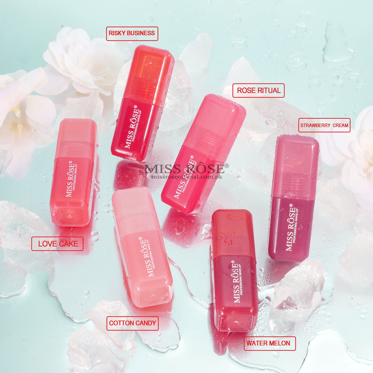 MISS RÔSE® Liquid Blusher and Lipstick – 2 in 1 Lip & Cheek Tint