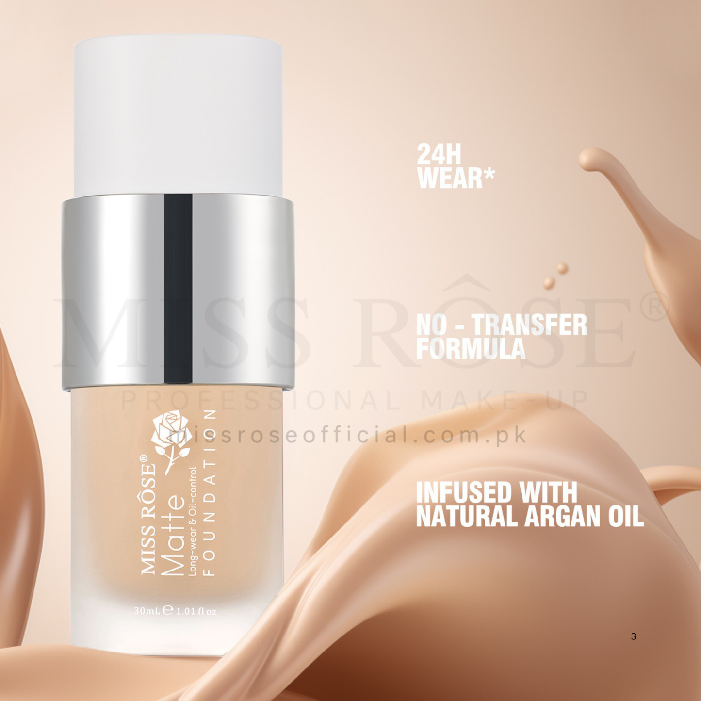 Matte Foundation Long Wear & Oil Control