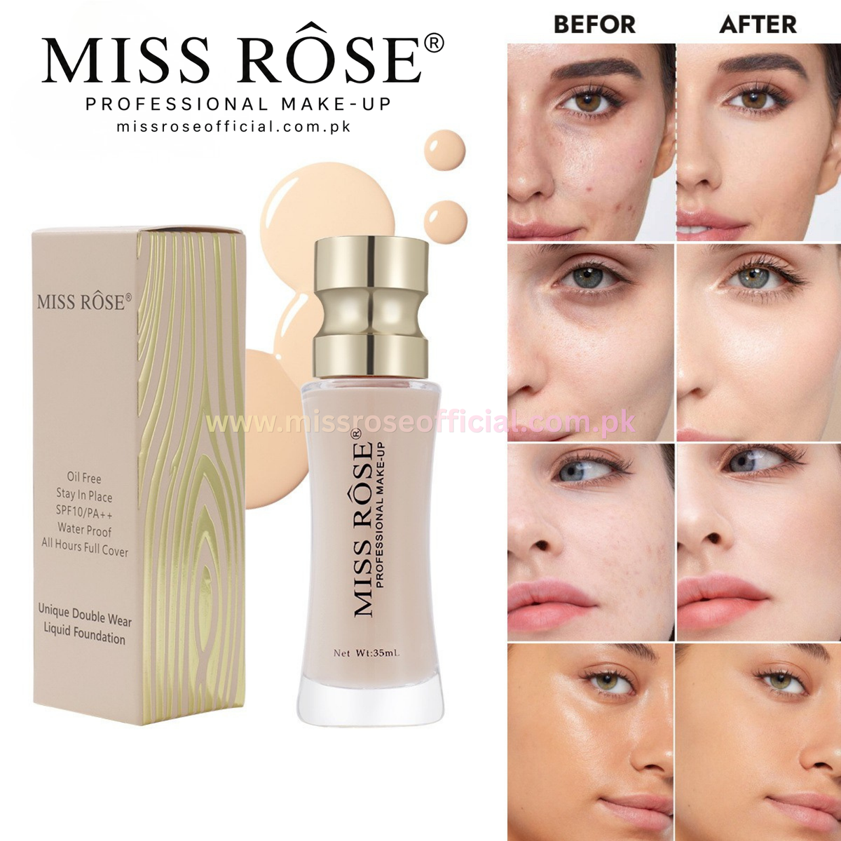 Unique Double Wear Liquid Foundation