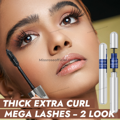MISS RÔSE® Mega Lashes Mascara 2 Looks – Black