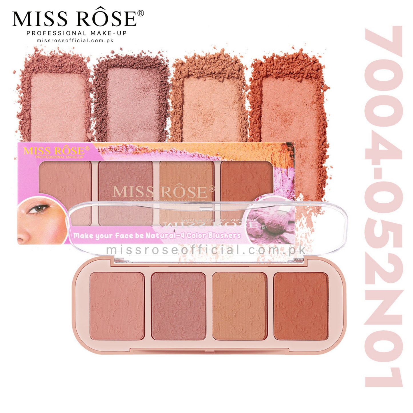 Miss Rose 4 Color Blushers