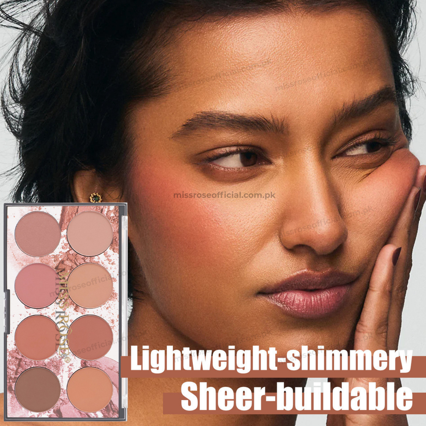 Miss Rose 8 Color Blush Palette