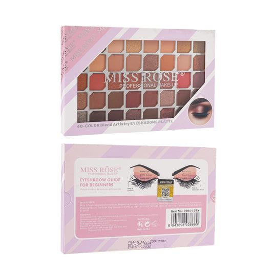 Miss Rose 40-Color Blend Artistry Eyeshadows Palette