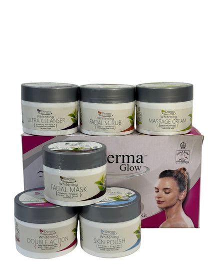 Derma Glow Whitening Herbal Facial Complete Facial For Your Skin (6 Step Kit)